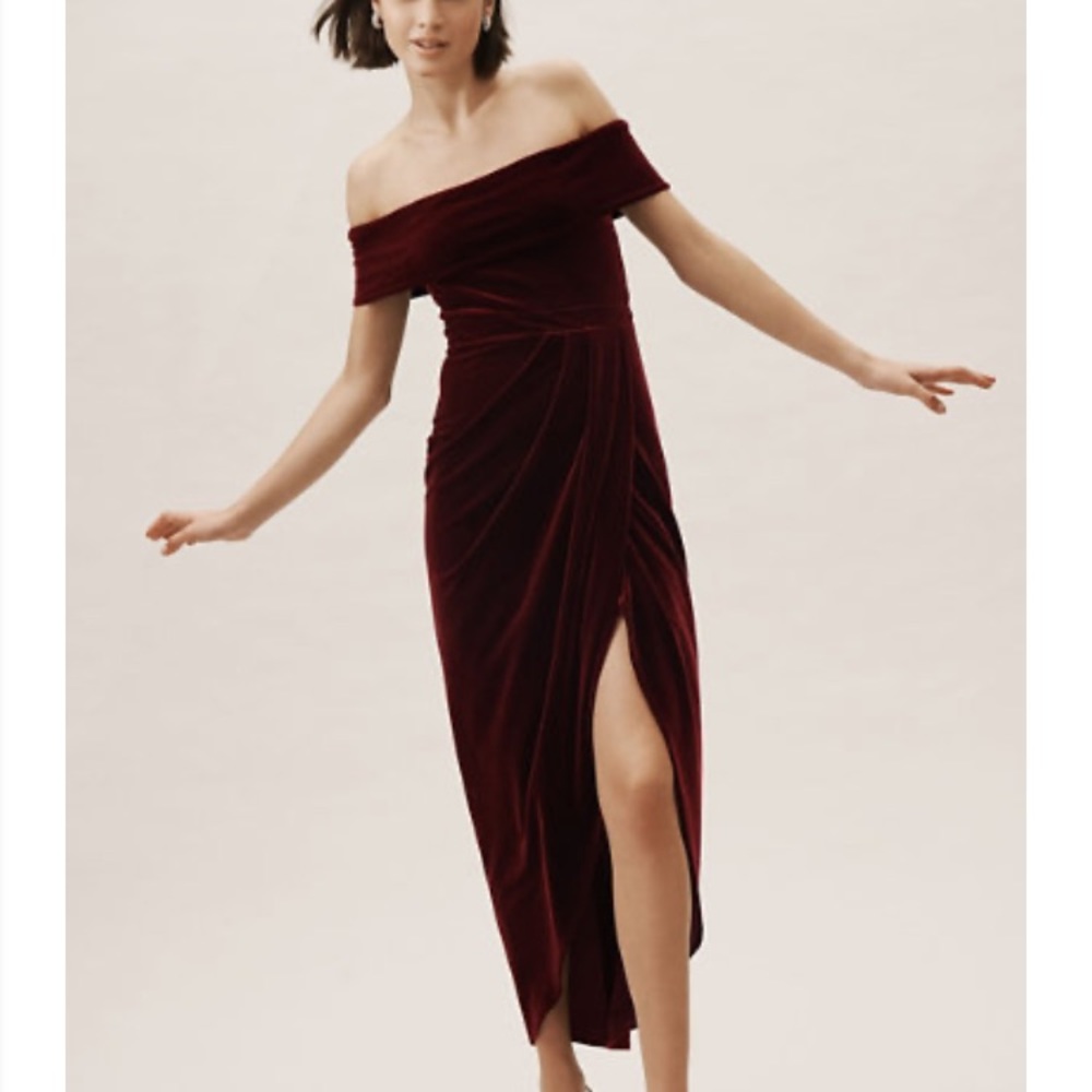 BHLDN EDISON VELVET DRESS